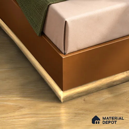 MDF Corner Beading Profile Radiant TF 00262 C | 8 ft x 25 mm x 12 mm | Compatible for Laminate Wood Floor LF 00333 E | Neat Finish For Floor & Wall Corners