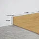 MDF Skirting Radiant TF 00262 E | 8 ft x 3 Inch | Compatible for Laminate Wood Floor LF 00333 E | Image - 1