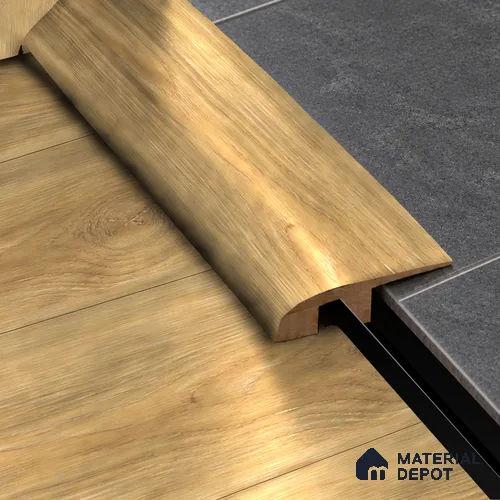 MDF Reducer R Profile Radiant TF 00262 I | 8 ft x 16 mm x 12 mm | Compatible for Laminate Wood Floor LF 00333 E | Smooth Slope Between High & Low Floors