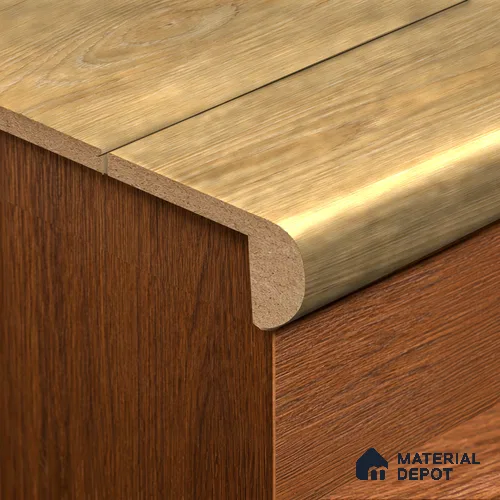 MDF L Nosing Profile Radiant TF 00262 X | 8 ft x 25 x 45 x 12 mm | Compatible for Laminate Wood Floor LF 00333 E | Protective Edge Finish For Stairs & Steps