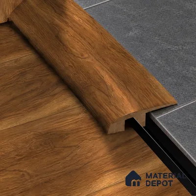 MDF Reducer R Profile Radiant TF 00264 I | 8 ft x 16 mm x 12 mm | Compatible for Laminate Wood Floor LF 00333 G | Smooth Slope Between High & Low Floors