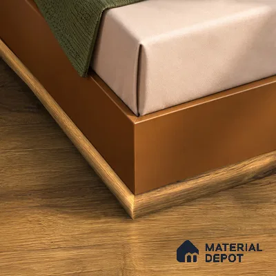 MDF Corner Beading Profile Reserve TF 00237 C | 8 ft x 25 mm x 12 mm | Compatible for Laminate Wood Floor LF 00326 H | Neat Finish For Floor & Wall Corners
