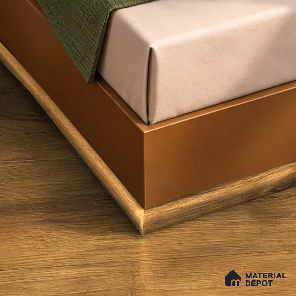 MDF Corner Beading Profile Reserve TF 00237 C | 8 ft x 25 mm x 12 mm | Compatible for Laminate Wood Floor LF 00326 H | Neat Finish For Floor & Wall Corners