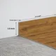 MDF Skirting Reserve TF 00237 F | 8 ft x 3.5 Inch | Compatible for Laminate Wood Floor LF 00326 H | Image - 1