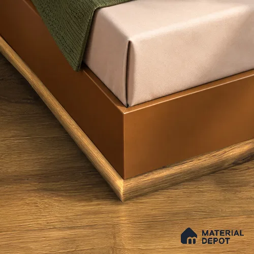 MDF Corner Beading Profile Reserve TF 00237 | 8 ft x 12 mm x 12 mm | Compatible for Laminate Wood Floor LF 00326 H | Neat Finish For Floor & Wall Corners