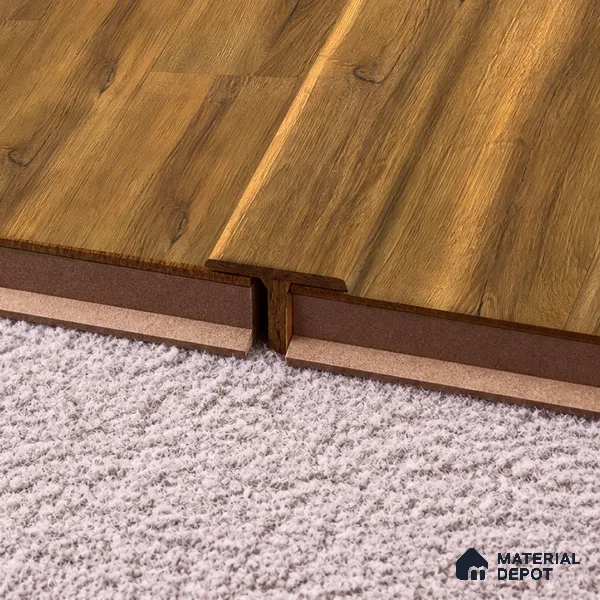 MDF T Profile Reserve TF 00237 P | 8 ft x 23 mm x 12 mm | Compatible for Laminate Wood Floor LF 00326 H | Seamless Joint Between Two Rooms’ Flooring
