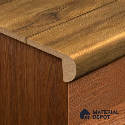 MDF L Nosing Profile Reserve TF 00237 X | 8 ft x 25 x 45 x 12 mm | Compatible for Laminate Wood Floor LF 00326 H | Protective Edge Finish For Stairs & Steps