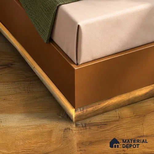 MDF Corner Beading Profile Robust TF 00239 | 8 ft x 12 mm x 12 mm | Compatible for Laminate Wood Floor LF 00329 B | Neat Finish For Floor & Wall Corners