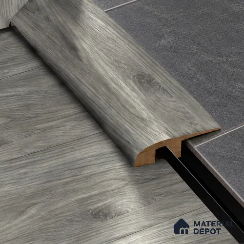 MDF Reducer R Profile Rustic Royal Oak TF 00274 K | 8 ft x 23 mm x 12 mm | Compatible for Laminate Wood Floor LF 00335 C | Smooth Slope Between High & Low Floors