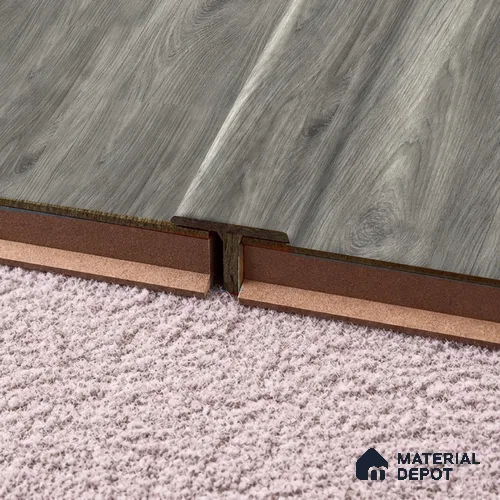 MDF T Profile Rustic Royal Oak TF 00274 P | 8 ft x 23 mm x 12 mm | Compatible for Laminate Wood Floor LF 00335 C | Seamless Joint Between Two Rooms’ Flooring