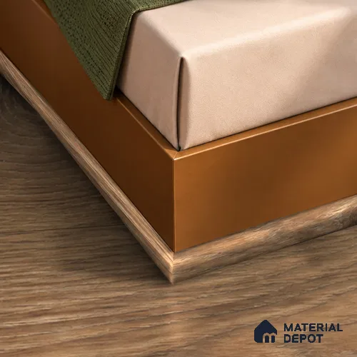 MDF Corner Beading Profile Rustic Royal Oak TF 00276 B | 8 ft x 18 mm x 12 mm | Compatible for Laminate Wood Floor LF 00335 E | Neat Finish For Floor & Wall Corners