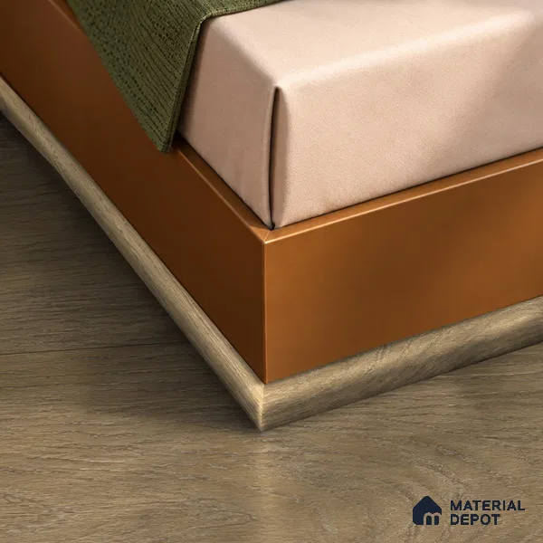 MDF Corner Beading Profile Rustic Royal Oak TF 00278 C | 8 ft x 25 mm x 12 mm | Compatible for Laminate Wood Floor LF 00335 G | Neat Finish For Floor & Wall Corners