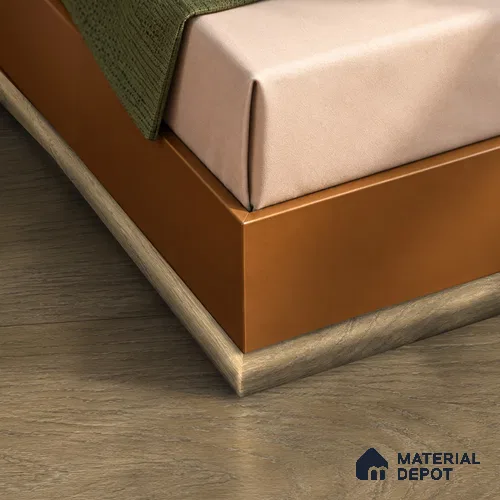 MDF Corner Beading Profile Rustic Royal Oak TF 00278 | 8 ft x 12 mm x 12 mm | Compatible for Laminate Wood Floor LF 00335 G | Neat Finish For Floor & Wall Corners