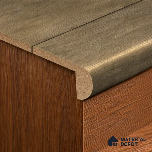 MDF L Nosing Profile Rustic Royal Oak TF 00278 W | 8 ft x 25 x 25 x 12 mm | Compatible for Laminate Wood Floor LF 00335 G | Protective Edge Finish For Stairs & Steps