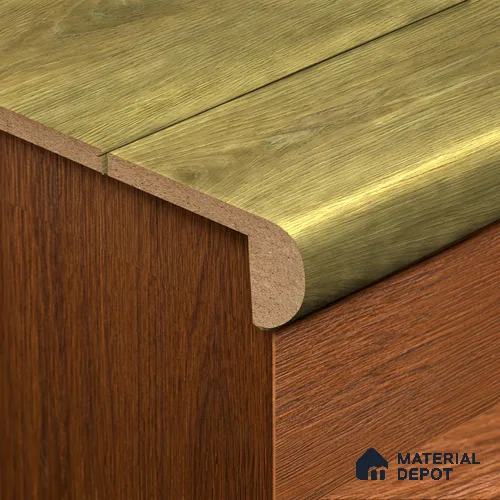 MDF L Nosing Profile Rustic Royal Oak TF 00272 X | 8 ft x 25 x 45 x 12 mm | Compatible for Laminate Wood Floor LF 00335 | Protective Edge Finish For Stairs & Steps