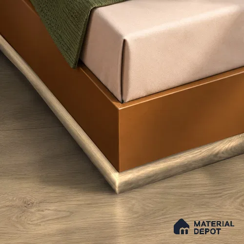 MDF Corner Beading Profile Stockholm Twilight Oak (#V321) TF 00444 | 8 ft x 12 mm x 12 mm | Compatible for Laminate Wood Floor LF 00357 | Neat Finish For Floor & Wall Corners