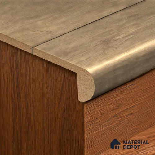 MDF L Nosing Profile Stockholm Twilight Oak (#V321) TF 00444 W | 8 ft x 25 x 25 x 12 mm | Compatible for Laminate Wood Floor LF 00357 | Protective Edge Finish For Stairs & Steps
