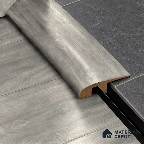 MDF Reducer R Profile Unify TF 00303 J | 8 ft x 18 mm x 12 mm | Compatible for Laminate Wood Floor LF 00340 B | Smooth Slope Between High & Low Floors