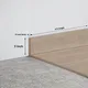 MDF Skirting Unify TF 00302 E | 8 ft x 3 Inch | Compatible for Laminate Wood Floor LF 00340 | Image - 1