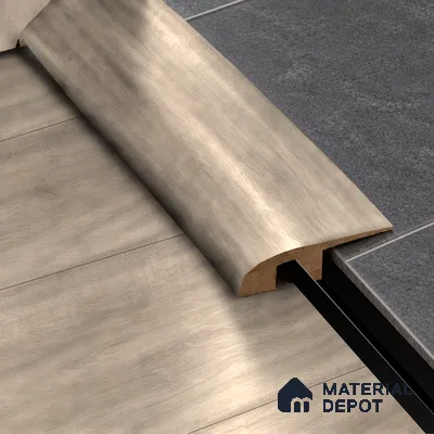 MDF Reducer R Profile Unify TF 00302 J | 8 ft x 18 mm x 12 mm | Compatible for Laminate Wood Floor LF 00340 | Smooth Slope Between High & Low Floors