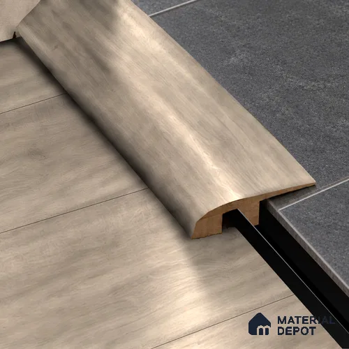 MDF Reducer R Profile Unify TF 00302 K | 8 ft x 23 mm x 12 mm | Compatible for Laminate Wood Floor LF 00340 | Smooth Slope Between High & Low Floors