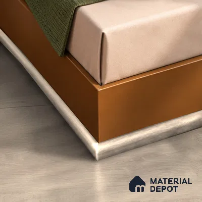 MDF Corner Beading Profile Unify TF 00302 | 8 ft x 12 mm x 12 mm | Compatible for Laminate Wood Floor LF 00340 | Neat Finish For Floor & Wall Corners
