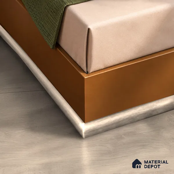 MDF Corner Beading Profile Unify TF 00302 | 8 ft x 12 mm x 12 mm | Compatible for Laminate Wood Floor LF 00340 | Neat Finish For Floor & Wall Corners
