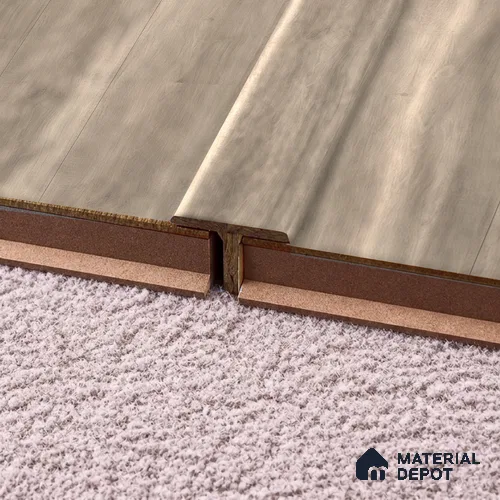 MDF T Profile Unify TF 00302 Q | 8 ft x 25 mm x 12 mm | Compatible for Laminate Wood Floor LF 00340 | Seamless Joint Between Two Rooms’ Flooring
