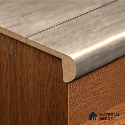 MDF L Nosing Profile Unify TF 00302 W | 8 ft x 25 x 25 x 12 mm | Compatible for Laminate Wood Floor LF 00340 | Protective Edge Finish For Stairs & Steps