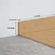 MDF Skirting Velora 8 TF 00496 F | 8 ft x 3.5 Inch | Compatible for Laminate Wood Floor LF 00357 D | Image - 1