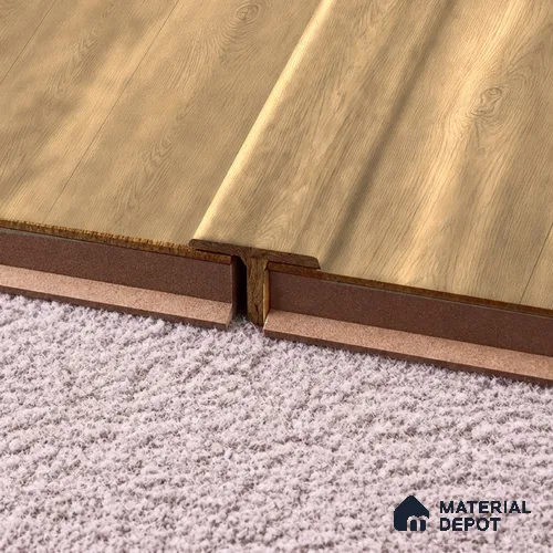 MDF T Profile Velora 8 TF 00496 P | 8 ft x 23 mm x 12 mm | Compatible for Laminate Wood Floor LF 00357 D | Seamless Joint Between Two Rooms’ Flooring