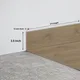 MDF Skirting Velora 8 TF 00593 F | 8 ft x 3.5 Inch - 12 mm | Compatible for Laminate Wood Floor LF 00362 | Image - 1