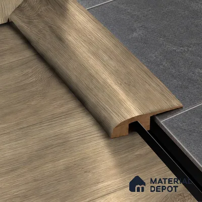 MDF Reducer R Profile Velora 8 TF 00593 H | 8 ft x 12 mm x 12 mm | Compatible for Laminate Wood Floor LF 00362 | Smooth Slope Between High & Low Floors