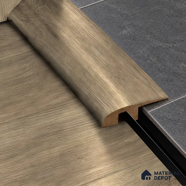 MDF Reducer R Profile Velora 8 TF 00593 H | 8 ft x 12 mm x 12 mm | Compatible for Laminate Wood Floor LF 00362 | Smooth Slope Between High & Low Floors