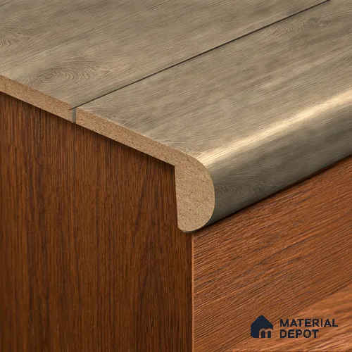 MDF L Nosing Profile Velora 8 TF 00593 X | 8 ft x 25 x 25 x 12 mm | Compatible for Laminate Wood Floor LF 00362 | Protective Edge Finish For Stairs & Steps