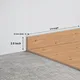 MDF Skirting Vitality TF 00501 D | 8 ft x 2.5 Inch | Compatible for Laminate Wood Floor LF 00353 B | Image - 1