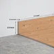 MDF Skirting Vitality TF 00501 F | 8 ft x 3.5 Inch | Compatible for Laminate Wood Floor LF 00353 B | Image - 1