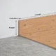 MDF Skirting Vitality TF 00501 G | 8 ft x 4 Inch | Compatible for Laminate Wood Floor LF 00353 B | Image - 1