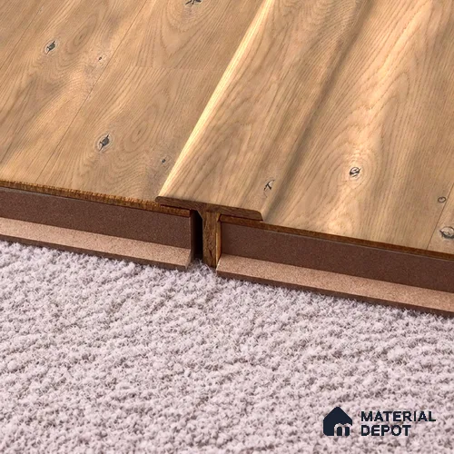 MDF T Profile Vitality TF 00501 M | 8 ft x 12 mm x 12 mm | Compatible for Laminate Wood Floor LF 00353 B | Seamless Joint Between Two Rooms’ Flooring