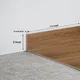 MDF Skirting Aristo PM 00347 E | 8 ft x 3 Inch - 12 mm | Compatible for Laminate Wood Floor LF 00242 | Image - 1