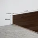 MDF Skirting Aristo PM 00356 F | 8 ft x 3.5 Inch - 12 mm | Compatible for Laminate Wood Floor LF 00243 | Image - 1