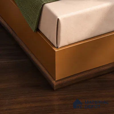 MDF Corner Beading Profile Aristo PM 00356 | 8 ft x 12 mm x 12 mm | Compatible for Laminate Wood Floor LF 00243 | Neat Finish For Floor & Wall Corners