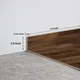 MDF Skirting Aristo PM 00362 D | 8 ft x 2.5 Inch - 12 mm | Compatible for Laminate Wood Floor LF 00245 | Image - 1