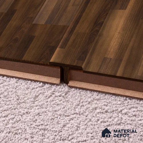 MDF T Profile Aristo PM 00362 M | 8 ft x 12 mm x 12 mm | Compatible for Laminate Wood Floor LF 00245 | Seamless Joint Between Two Rooms’ Flooring