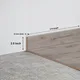 MDF Skirting Aristo Premium PM 00369 D | 8 ft x 2.5 Inch - 12 mm | Compatible for Laminate Wood Floor LF 00246 | Image - 1