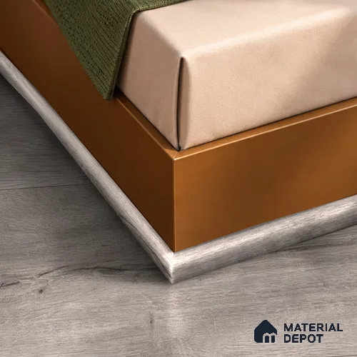 MDF Corner Beading Profile Aristo Premium PM 00369 | 8 ft x 12 mm x 12 mm | Compatible for Laminate Wood Floor LF 00246 | Neat Finish For Floor & Wall Corners