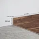 MDF Skirting Aristo Premium PM 00364 D | 8 ft x 2.5 Inch - 12 mm | Compatible for Laminate Wood Floor LF 00247 | Image - 1