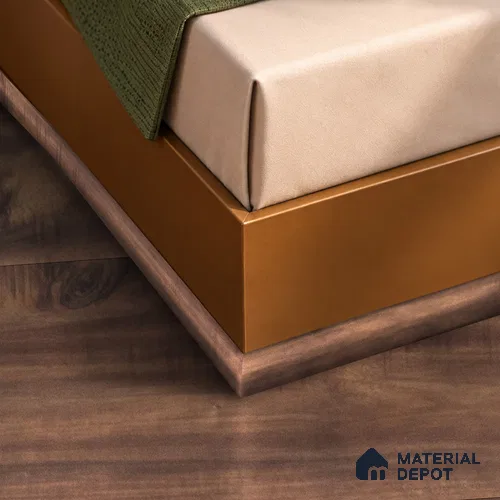 MDF Corner Beading Profile Aristo Premium PM 00364 | 8 ft x 12 mm x 12 mm | Compatible for Laminate Wood Floor LF 00247 | Neat Finish For Floor & Wall Corners