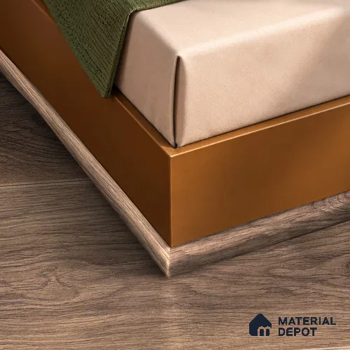 MDF Corner Beading Profile Aristo Premium PM 00370 B | 8 ft x 18 mm x 12 mm | Compatible for Laminate Wood Floor LF 00248 | Neat Finish For Floor & Wall Corners