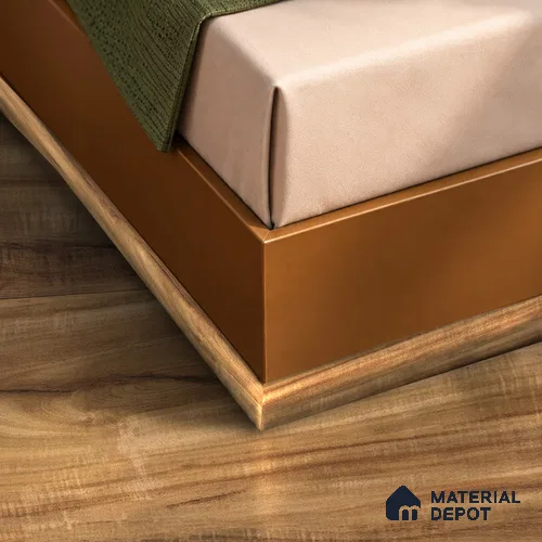 MDF Corner Beading Profile Aristo PM 00361 B | 8 ft x 18 mm x 12 mm | Compatible for Laminate Wood Floor LF 00249 | Neat Finish For Floor & Wall Corners